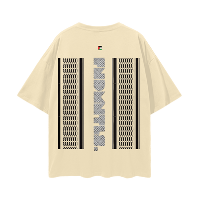 FNDMNTLS. Palestinian Keffiyeh Graphic Tshirt - Heretic - s Streetwear - Cotton T-shirt - Graphic T-shirt -  product_type