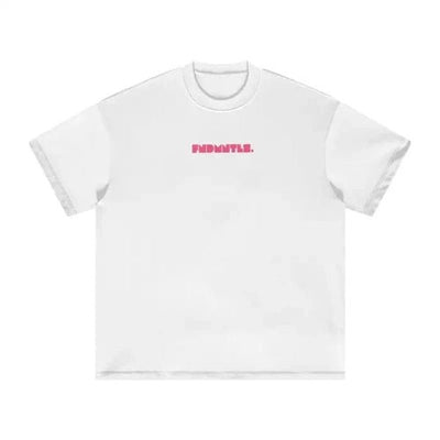 FNDMNTLS. Pink Logo Heavyweight Earth Tone Graphic T-Shirt - Heretic - s Streetwear -  product_type