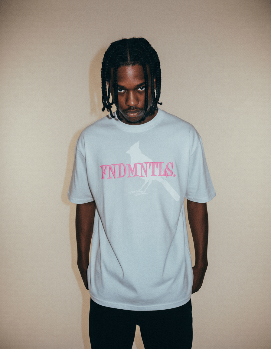 FNDMNTLS. Pink Panther Unisex Seamless T-Shirt - 230 GSM - Heretic - s Streetwear - Casual Streetwear - casual wear -  product_type