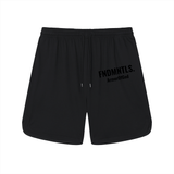 FNDMNTLS. Armor of God Mesh-Lined Quick-Dry Performance Shorts Black / S