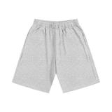 Heavyweight Cotton Elastic Waist Shorts Flower Gray / M