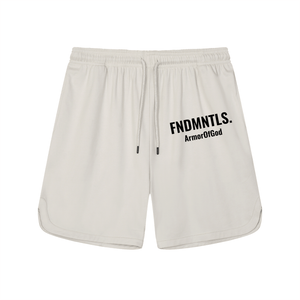 FNDMNTLS. Armor of God Mesh-Lined Quick-Dry Performance Shorts