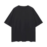 FNDMNTLS. Oversize Deep Drop Blank Tee Black Beauty / S
