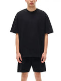 FNDMNTLS. Black Logo Heavyweight Graphic T-Shirt