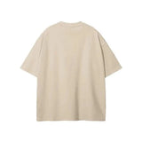 FNDMNTLS. Tshirts FNDMNTLS.x Yahuah Streetwear Unisex Earth Tone Heavyweight Loose Fit FOG Graphic T-Shirt