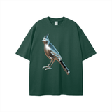 Chrome Cardinals FNDMNTLS Metallic Bird Tee Forest Green / S