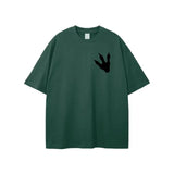 FNDMNTLS. Jurassic Park  Footprint Graphic Tshirt Forest Green / S
