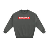 FNDMNTLS. Fleeced Cotton Blend Graphic Sweatshirt Gray / S
