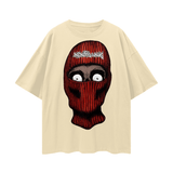 Infinity Links Shiesty Zombie Oversize Deep Drop Shoulder Graphic T-shirt - 190 GSM Light Apricot / S