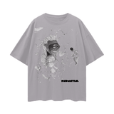 FNDMNTLS. Eye of the Behold Graphic TShirt Light Gray / S