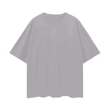 FNDMNTLS. Oversize Deep Drop Blank Tee Light Gray / S