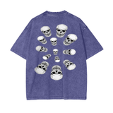 Nephilim Oversize Snow Wash Black Graphic Tee