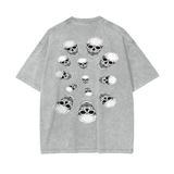 Nephilim Oversize Snow Wash Black Graphic Tee