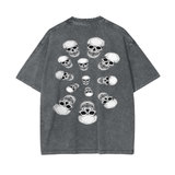Nephilim Oversize Snow Wash Black Graphic Tee