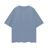FNDMNTLS. Oversize Deep Drop Blank Tee Rain Washed / S
