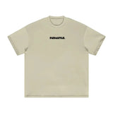 FNDMNTLS. Black Logo Heavyweight Graphic T-Shirt Sand Color / XS