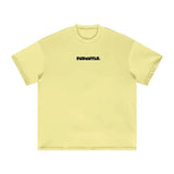 FNDMNTLS. Black Logo Heavyweight Graphic T-Shirt Yellow / XS
