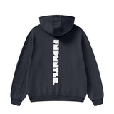 High Neck Insulated FOG Solid Color Fleece Hoodie - 385 GSM
