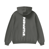 High Neck Insulated FOG Solid Color Fleece Hoodie - 385 GSM