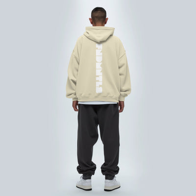 FNDMNTLS. White Logo High Neck Insulated FOG Solid Color Fleece Hoodie - Heretic - s Streetwear - Casual Cotton Hoodie - Casual Fashion -  product_type