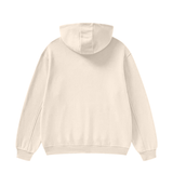 High Neck Insulated FOG Solid Color Fleece Hoodie - 385 GSM