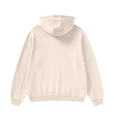 High Neck Insulated FOG Solid Color Fleece Hoodie - 385 GSM