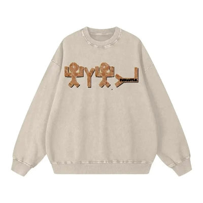 Yahuah Acid Wash Oversize Sweatshirt - Heretic-s Streetwear - Casual Fashion - casual wear -# product_type#