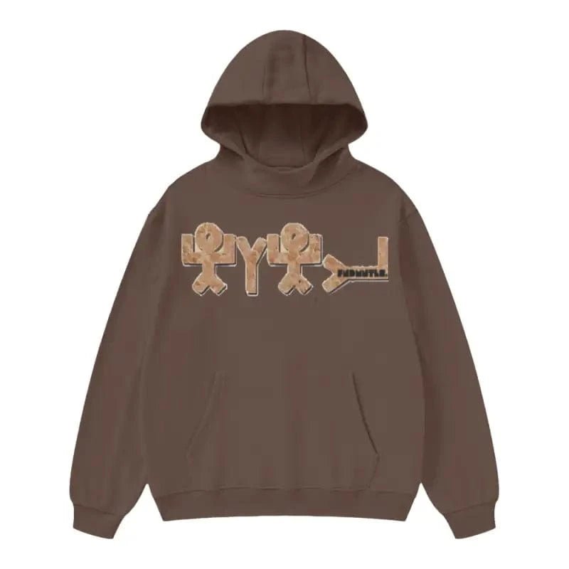 Yahuah High Neck Insulated Fleece Hoodie Heretic-s StreetwearAutumn Winter WearCasual Cotton Hoodie