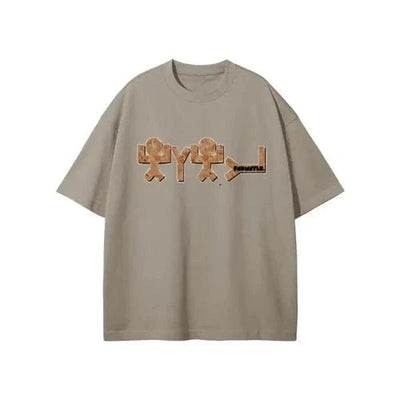 Yahuah Earth Tone Heavyweight Graphic T-Shirt - Heretic-s Streetwear - Graphic tshirts - Mens graphic shirts