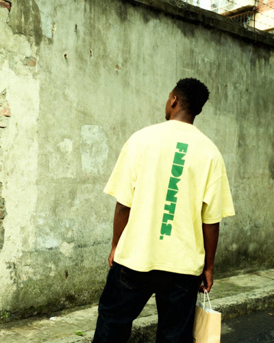 Green Logo Heavyweight Earth Tone Graphic T-Shirt - Heretic - s Streetwear - 100% Cotton Shirt - 305GSM T-Shirt -  product_type