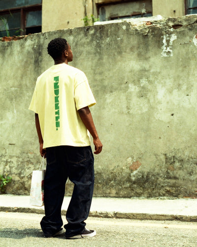 Green Logo Heavyweight Earth Tone Graphic T-Shirt - Heretic - s Streetwear - 100% Cotton Shirt - 305GSM T-Shirt -  product_type