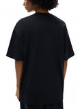 Black oversized t-shirt from Angel Wings Fndmntls with Wings Fndmntls Graphic design