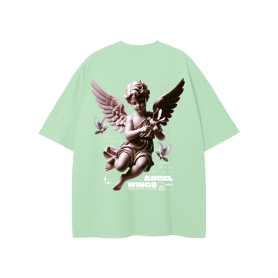 Heretic - s Angel Wings Graphic Tshirt - Heretic - s Streetwear - Casual T-shirt - Cotton T-shirt -  product_type