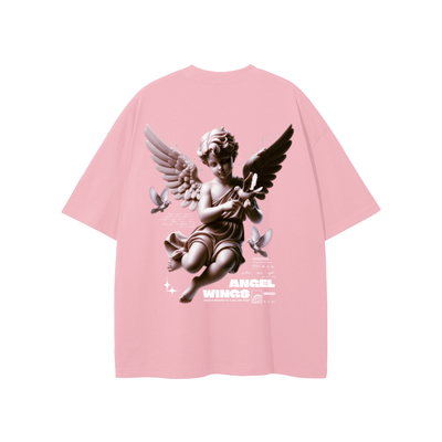 Heretic - s Angel Wings Graphic Tshirt - Heretic - s Streetwear - Casual T-shirt - Cotton T-shirt -  product_type