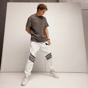 FNDMNTLS. Keffiyeh Unisex track pants Black / XS