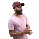 FNDMNTLS. Vintage Cotton Twill Cap Maroon
