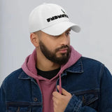 FNDMNTLS. Dad Hat White