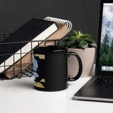 FNDMNTLS. Morning Java Black Glossy Mug 11 oz