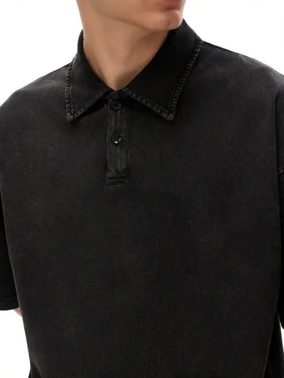 Heretic - s Not Official NBA Heavyweight Snow - Washed Graphic Tshirt Polo - Heretic - s Streetwear - Cotton Polo - Heavyweight Polo -  product_type