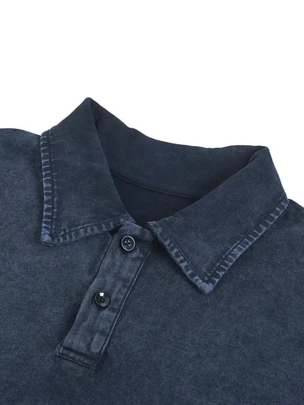 Heretic - s Not Official NBA Heavyweight Snow - Washed Graphic Tshirt Polo - Heretic - s Streetwear - Cotton Polo - Heavyweight Polo -  product_type