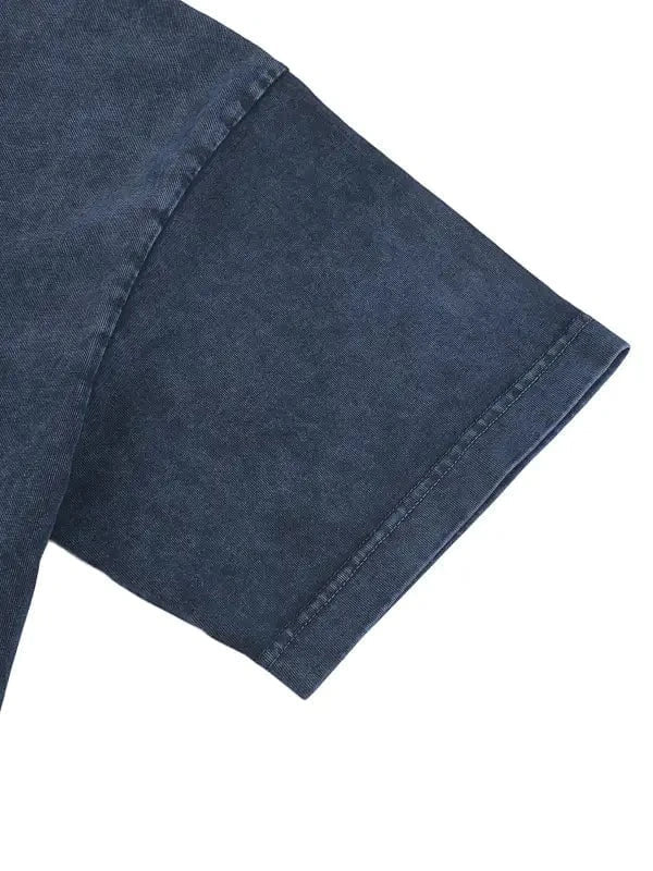 Heretic - s Not Official NBA Heavyweight Snow - Washed Graphic Tshirt Polo - Heretic - s Streetwear - Cotton Polo - Heavyweight Polo -  product_type