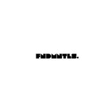 FNDMNTLS Stickers - Bubble-Free Stickers in bold black font on white background, ideal for customizing laptops, bottles, and notebooks.