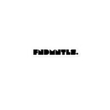 FNDMNTLS. Bubble-free sticker with thick black lettering and white border, perfect for decorating creative surfaces without air bubbles.