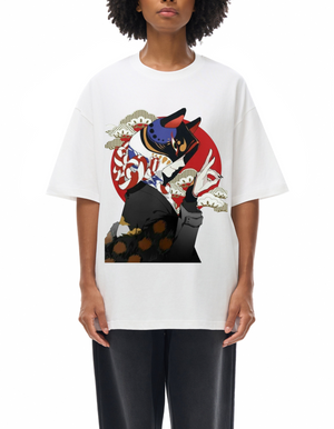 I Love FNDMNTLS. Oversize Deep Drop Shoulder Graphic Tshirt - Tshirts