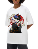 I Love FNDMNTLS. Oversize Deep Drop Shoulder Graphic Tshirt - Tshirts