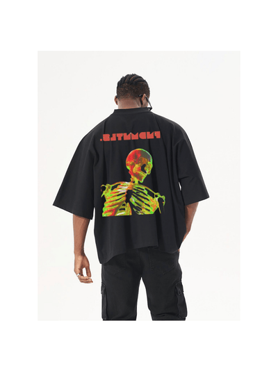 Im Dead Boxy Cut Graphic Tshirt - Heretic - s Streetwear - cotton t-shirt - one - piece graphic tee -  product_type