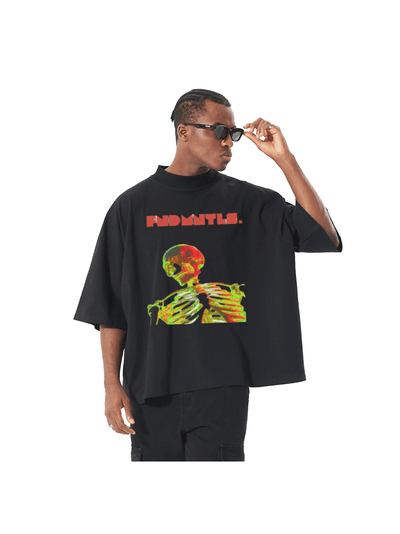 Im Dead Boxy Cut Graphic Tshirt - Heretic - s Streetwear - cotton t-shirt - one - piece graphic tee -  product_type