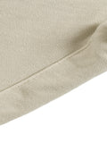 Hem detail of beige Vintage Washed Cotton Sweatpants, emphasizing durable stitching and soft cotton texture.