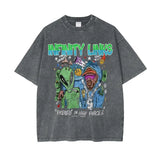 Oversize Snow Washed T-Shirt - Pirate Gray / S