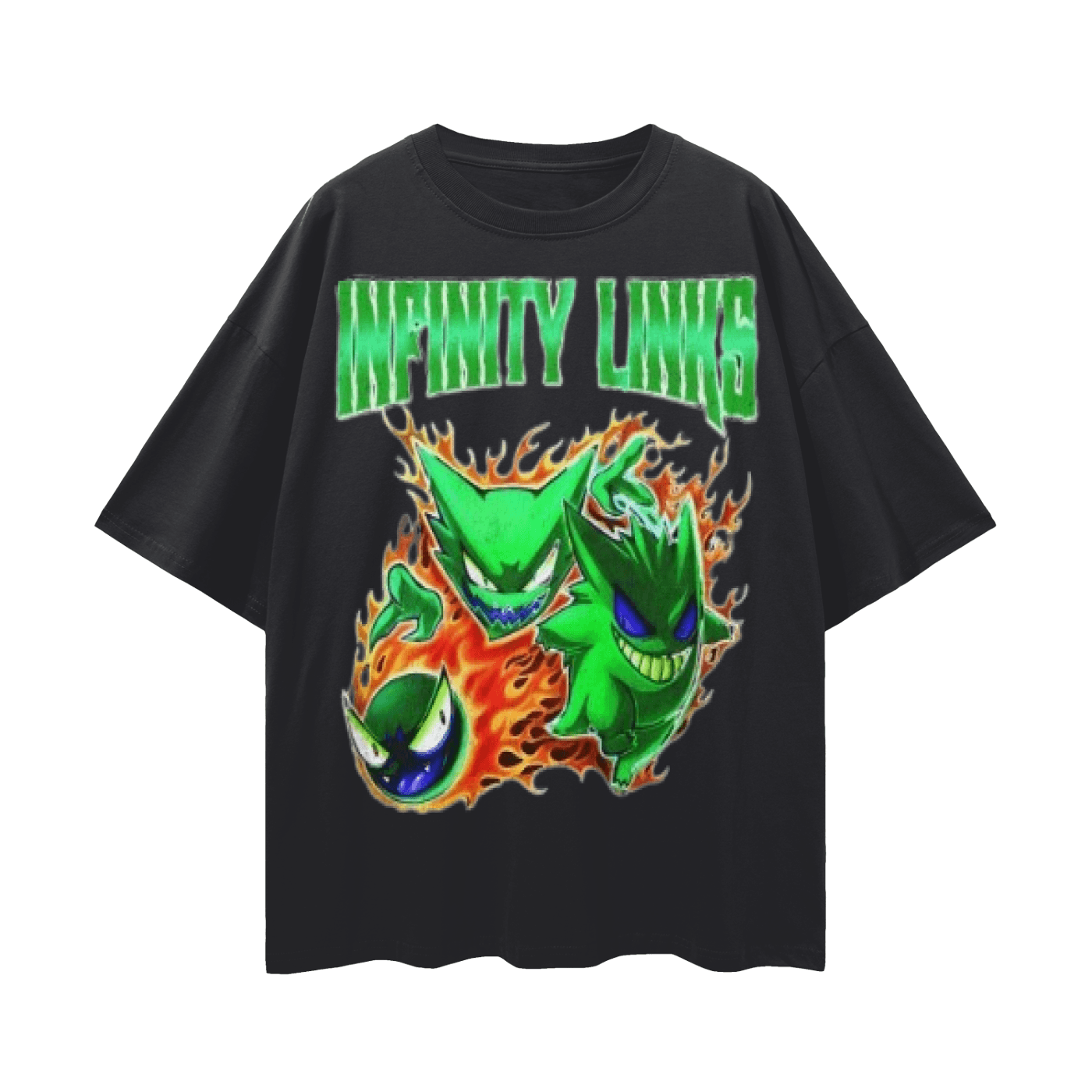 Infinity Links Goblin Oversize Deep Drop Shoulder Graphic Tshirt - 190 GSM - Heretic - s Streetwear - 100% Cotton Shirt - Casual Streetwear -  product_type